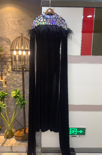 Lousha  Maxi  Dress-Black