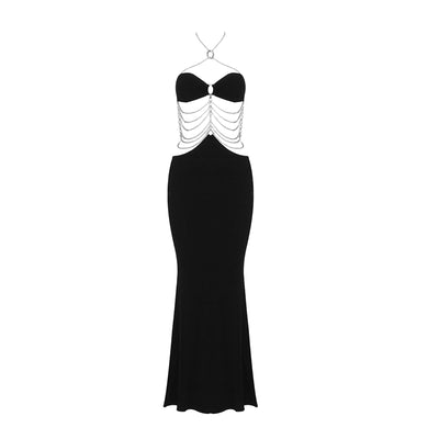 Ghada  Maxi  Dress-Black