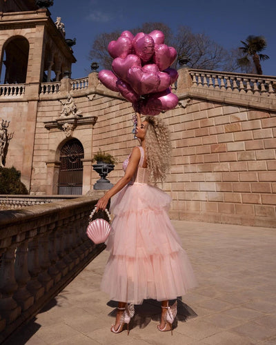 Kate  Midi I Dress  -Pink