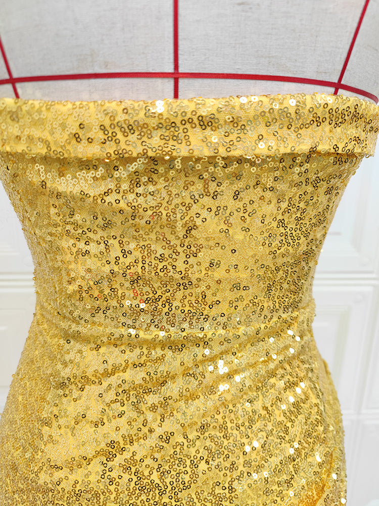 Jami Golden Mini Dress