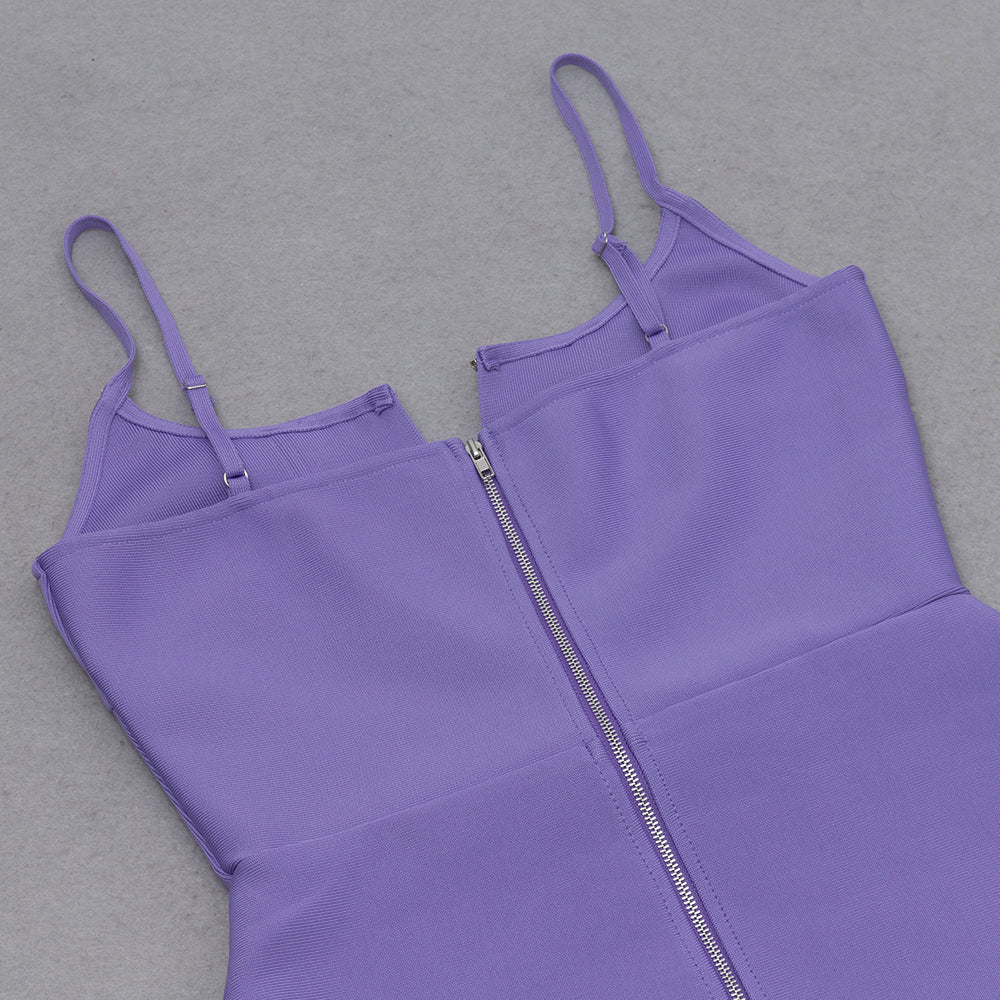 Tanya Diamond Bodycon Dress - purple