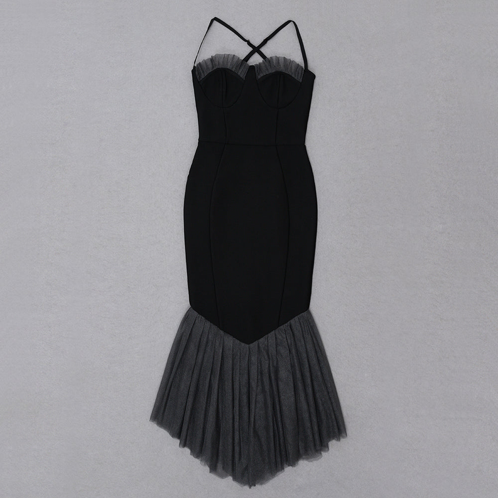 Midi Dress-Black