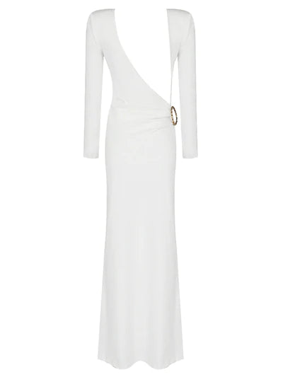 Amalfi  White Maxi  Dress-White