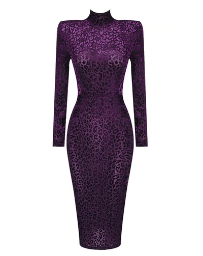 Masha Purple Midi Dress