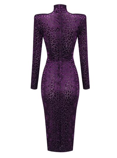 Masha Purple Midi Dress